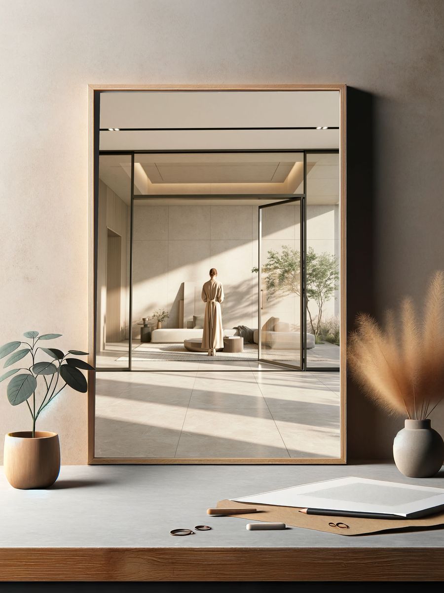 Minimalist Sunlit Interior Poster. — room view 2