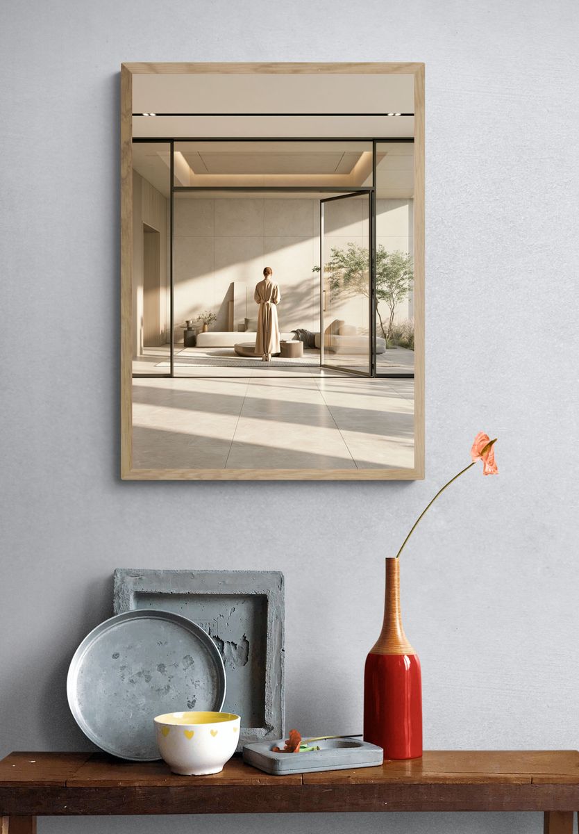 Minimalist Sunlit Interior Poster. — room view 3