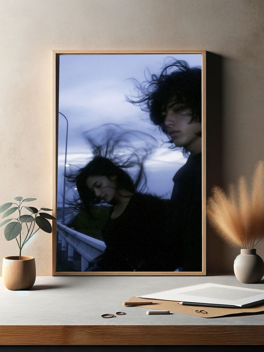 Windblown Portrait Photography Poster. — room view 2