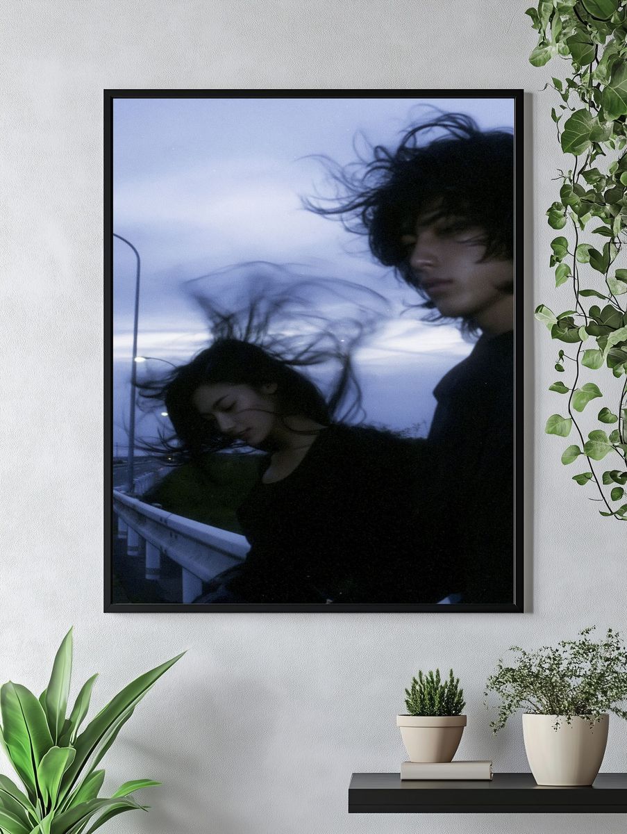 Windblown Portrait Photography Poster. — room view 4