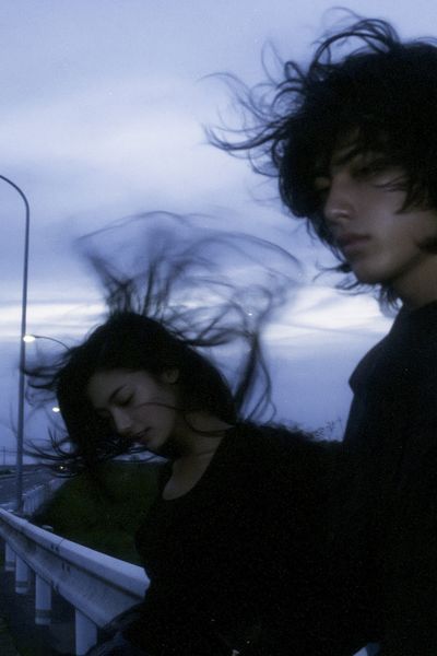 Windblown Portrait Photography Poster. poster