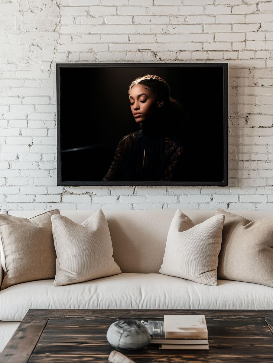 Moody Portrait Photography Poster. — room view 1