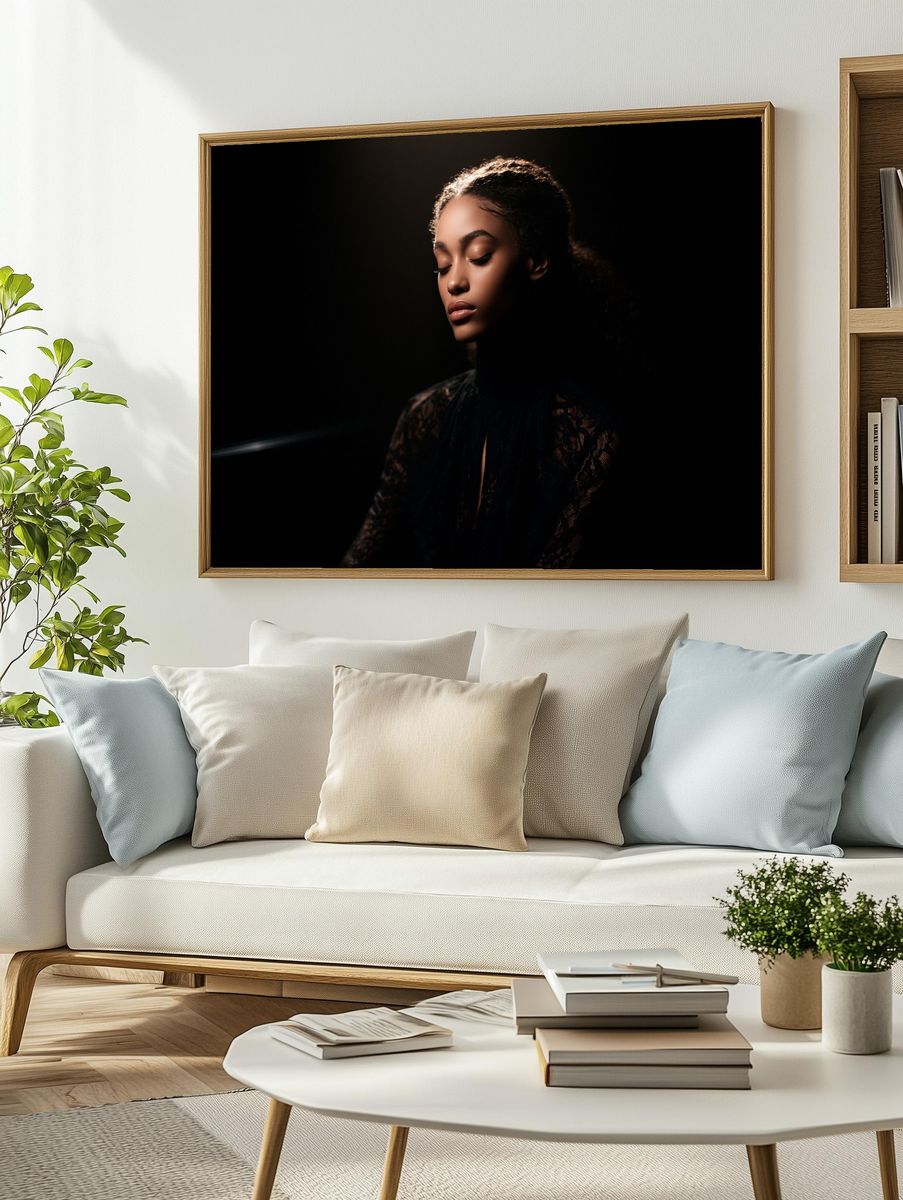 Moody Portrait Photography Poster. — room view 2