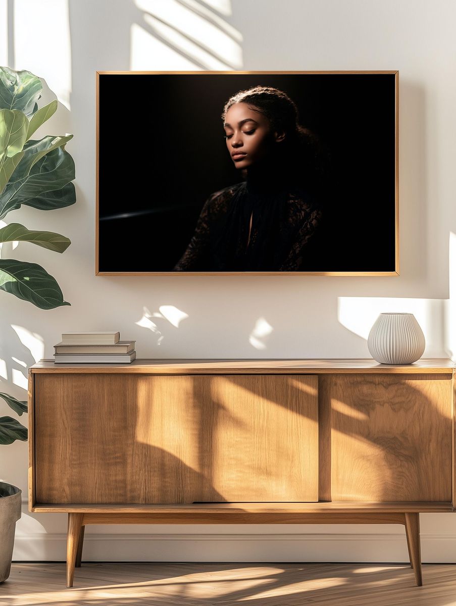 Moody Portrait Photography Poster. — room view 3
