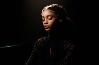 Moody Portrait Photography Poster. poster