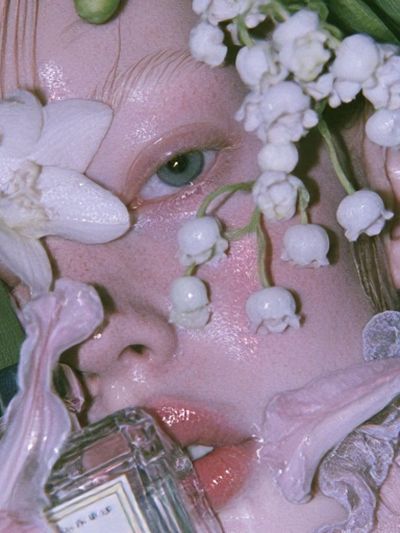 Floral Portrait Photography Poster. poster