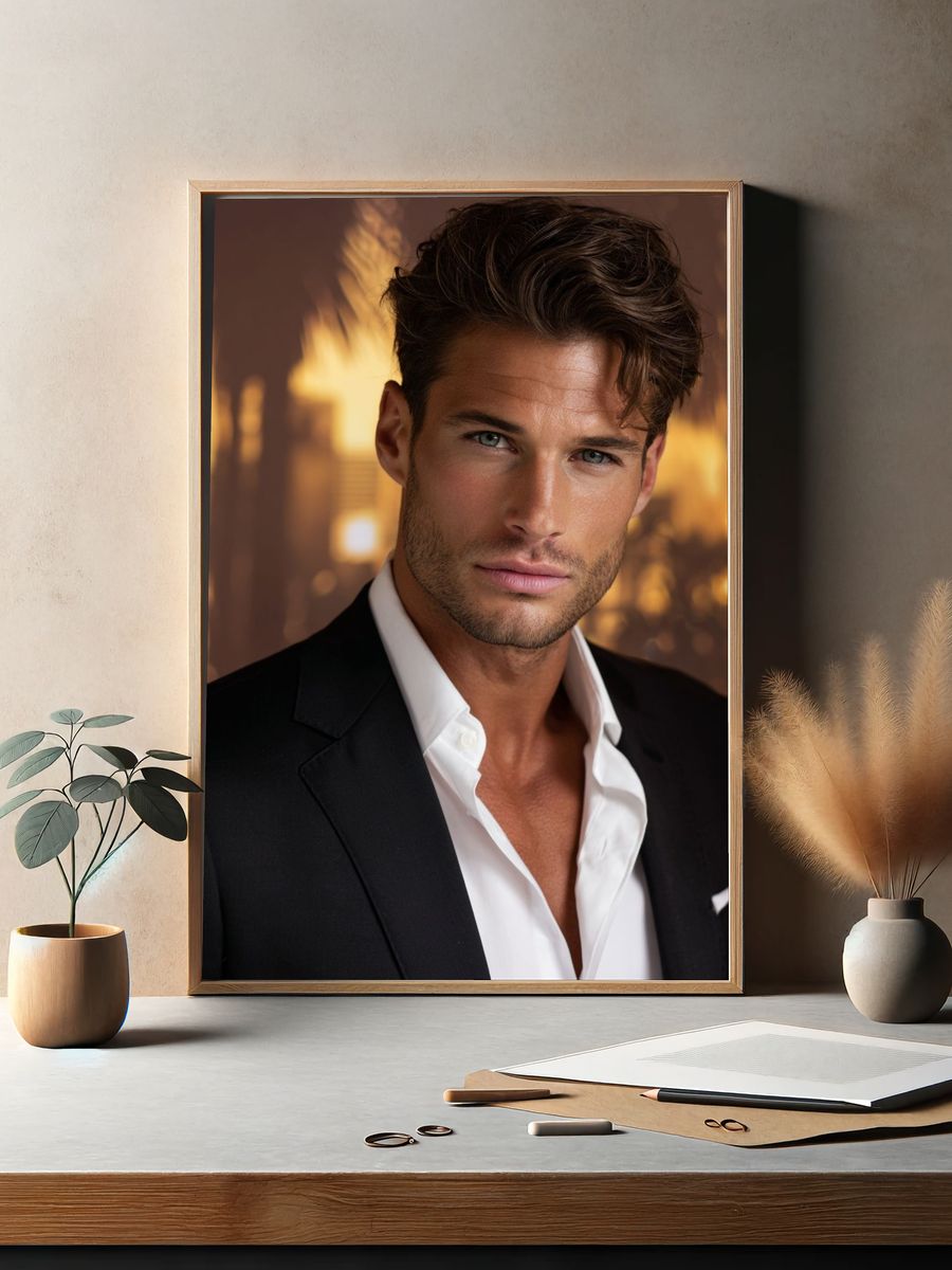 Elegant Portrait Photography Poster. — room view 2