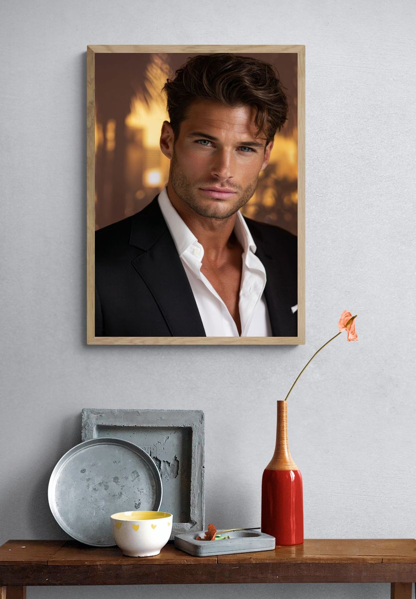 Elegant Portrait Photography Poster. — room view 3