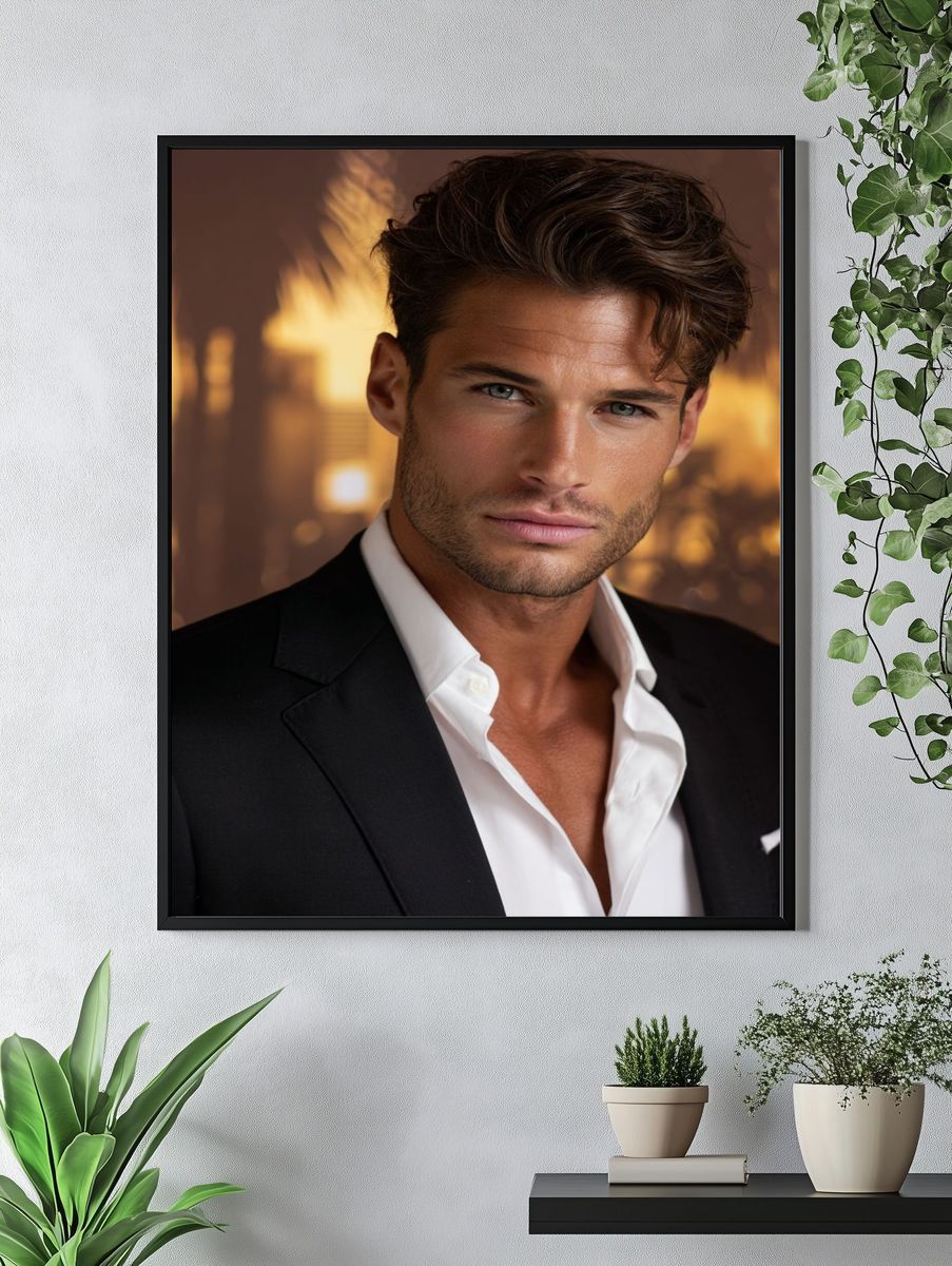 Elegant Portrait Photography Poster. — room view 4