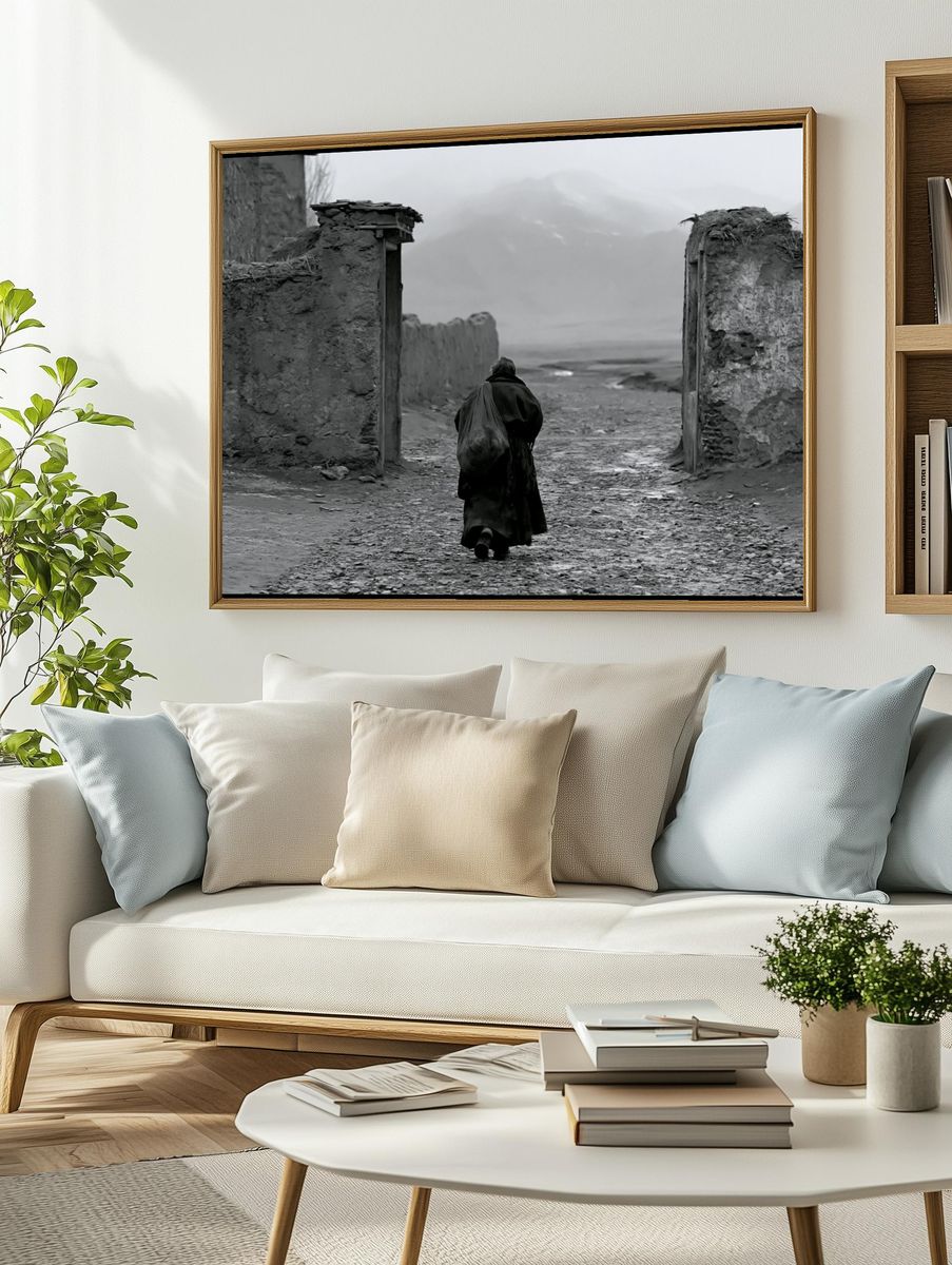 Solitary Figure in Mist Poster. — room view 2