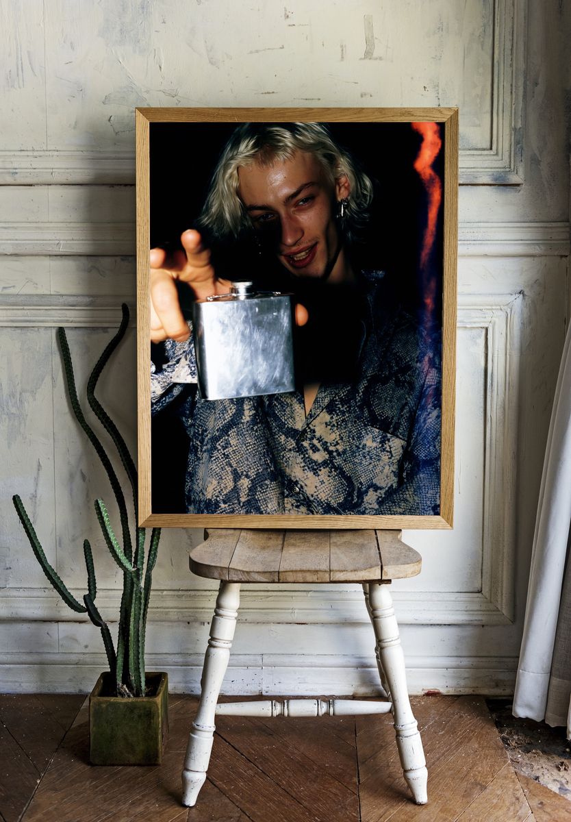 Moody Portrait Photography Poster. room preview