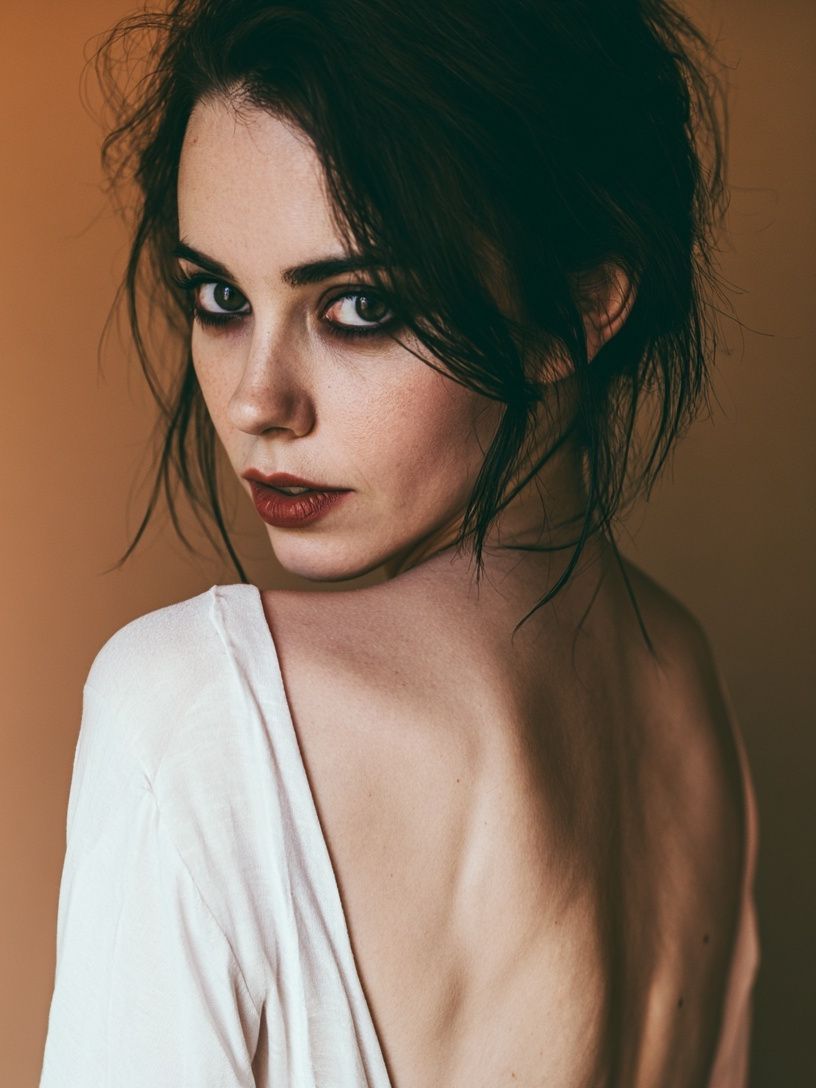 Moody Portrait Photography Poster. poster detail