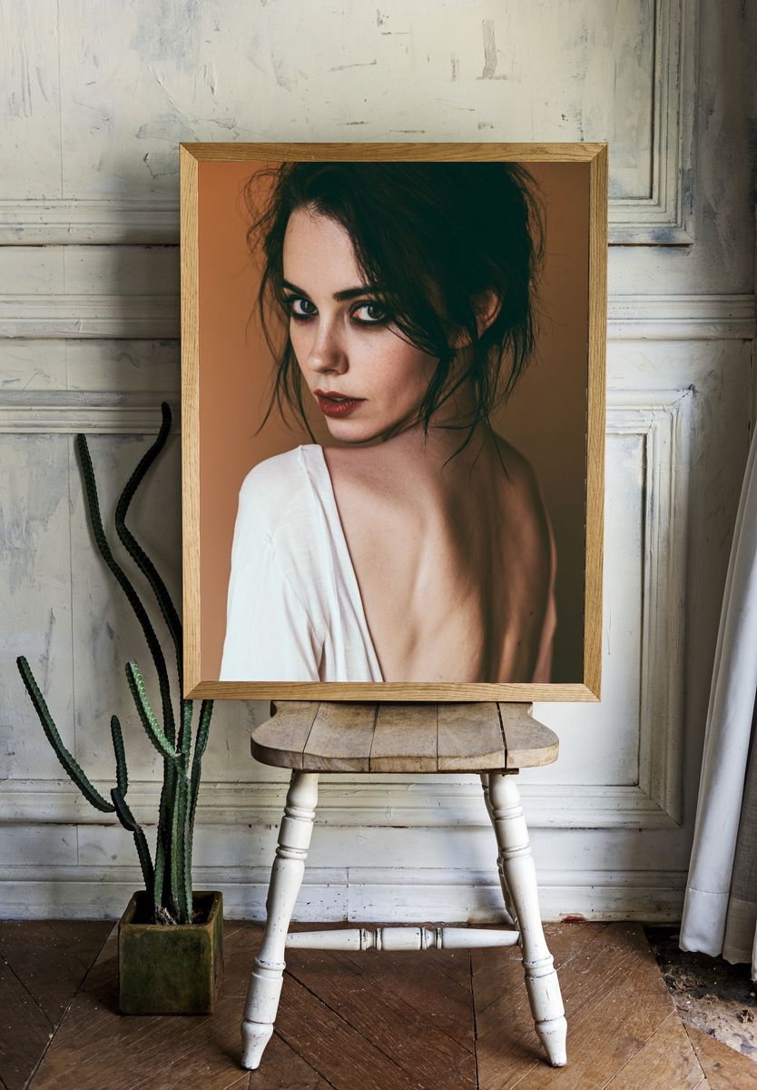 Moody Portrait Photography Poster. — room view 1