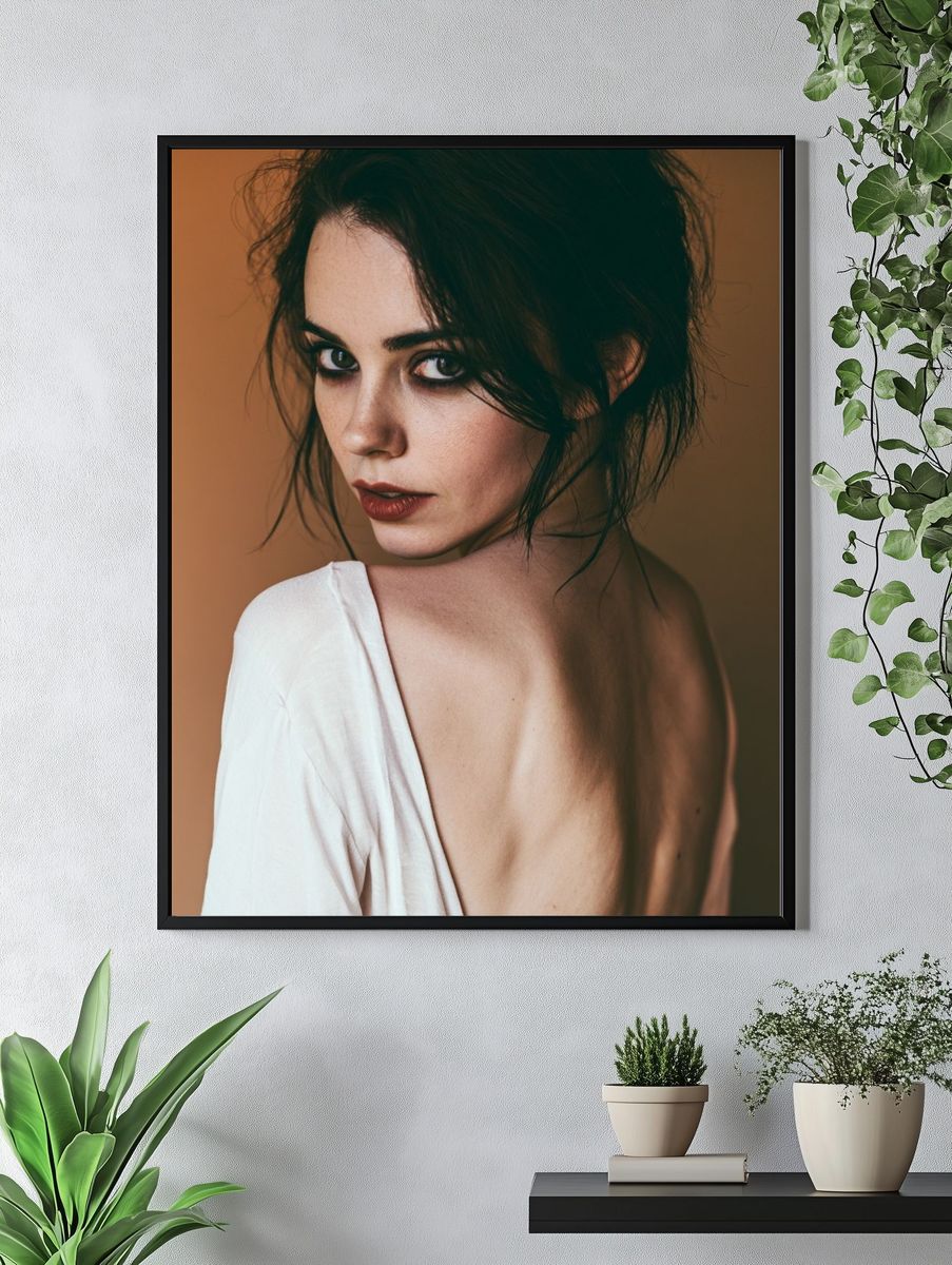 Moody Portrait Photography Poster. — room view 4