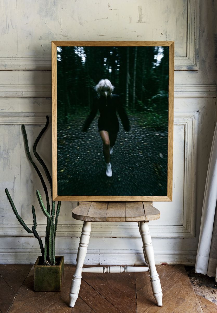 Forest Runner Photography Poster. — room view 1