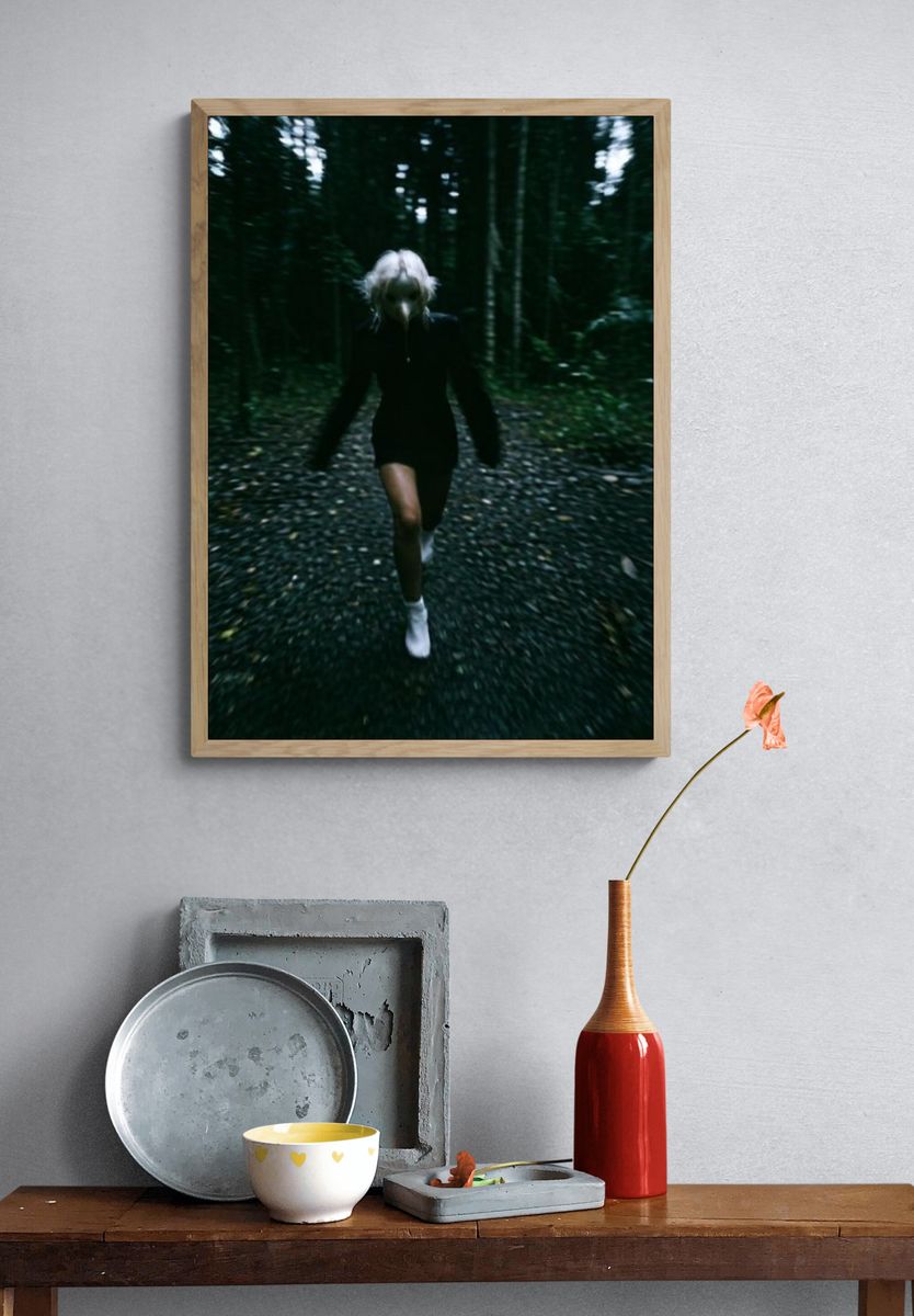 Forest Runner Photography Poster. — room view 3