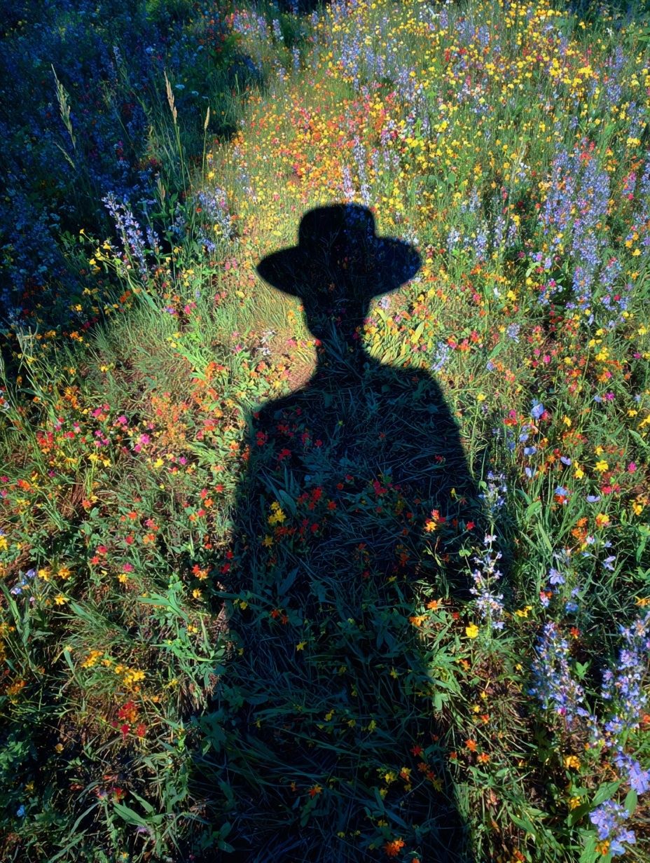 Wildflower Shadow Photography Poster. poster detail
