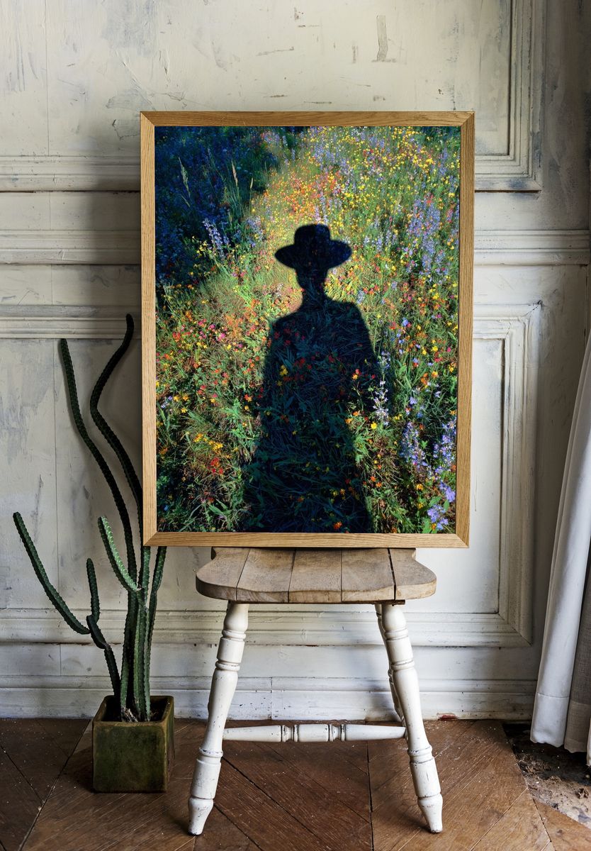 Wildflower Shadow Photography Poster. room preview