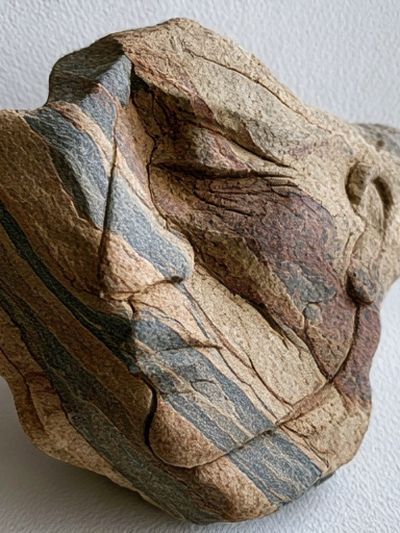 Striped Stone Still Life Print.