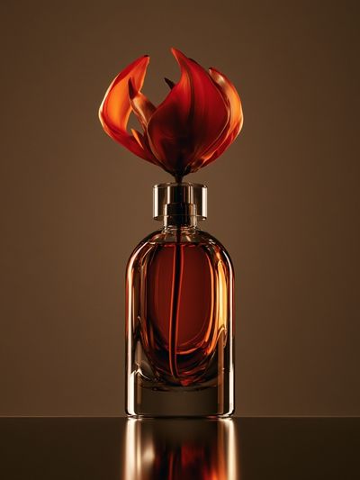 Amber Perfume Bottle — Photography Print.