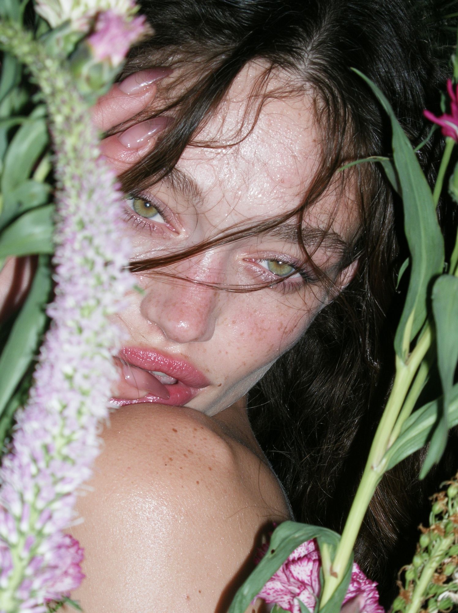 Floral Portrait Photography Poster. poster detail