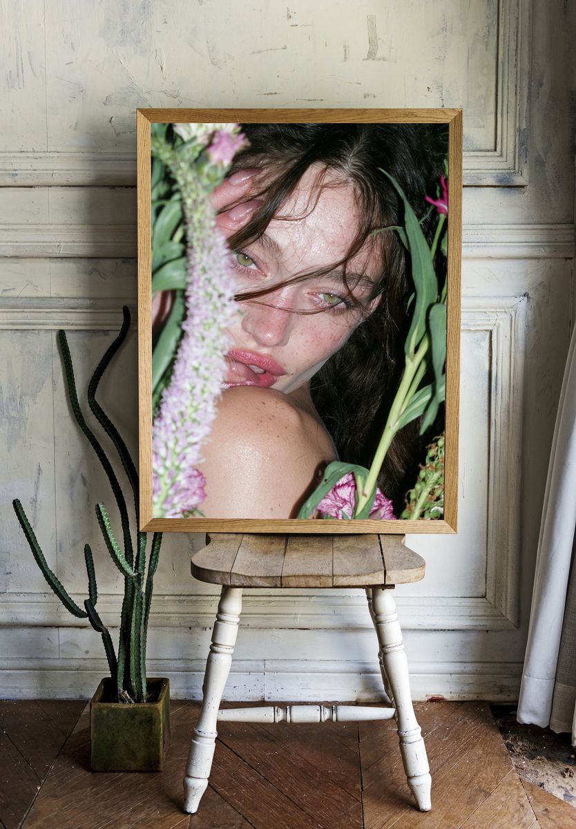 Floral Portrait Photography Poster. — room view 1