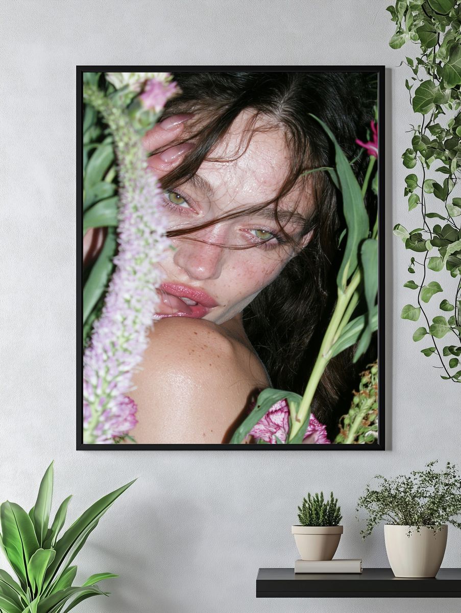 Floral Portrait Photography Poster. — room view 4