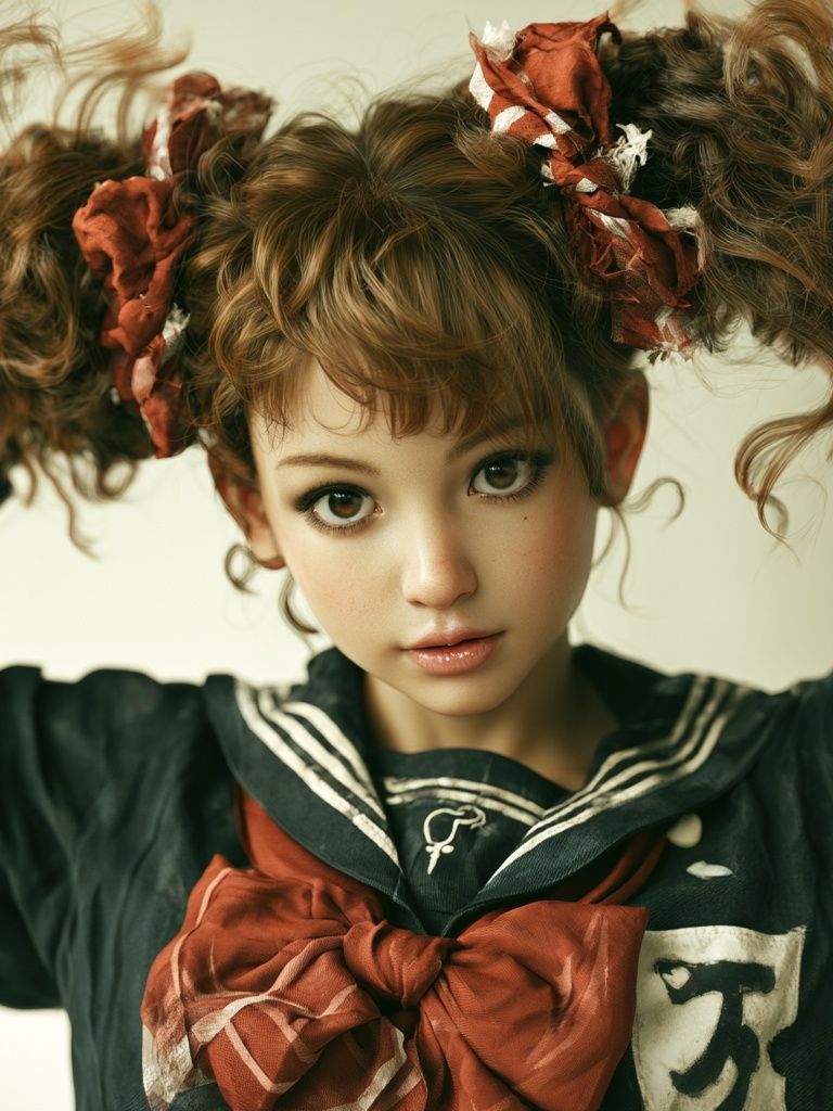 Sailor Girl Portrait Print. poster — photography art