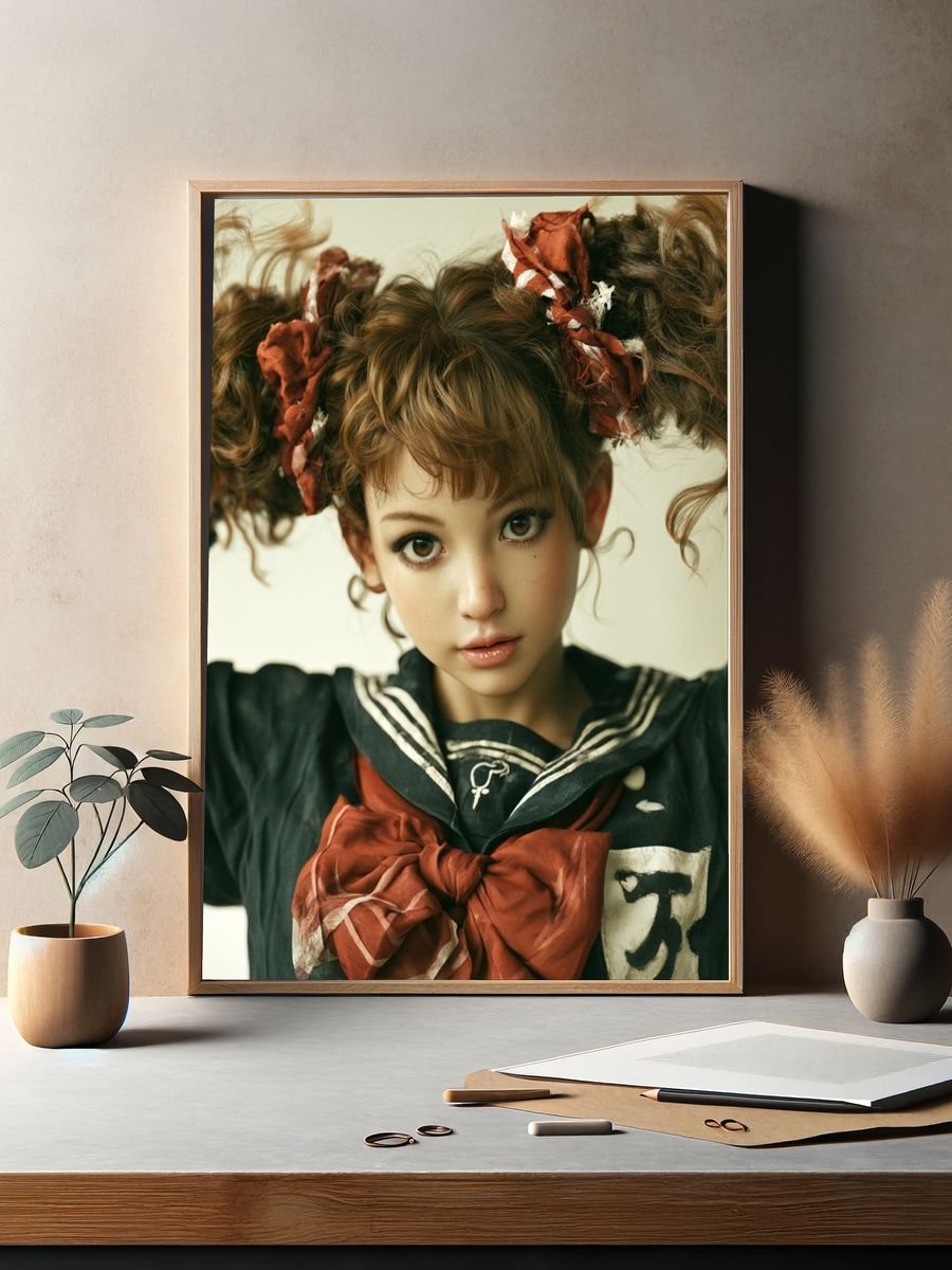Sailor Girl Portrait Print. — room view 2