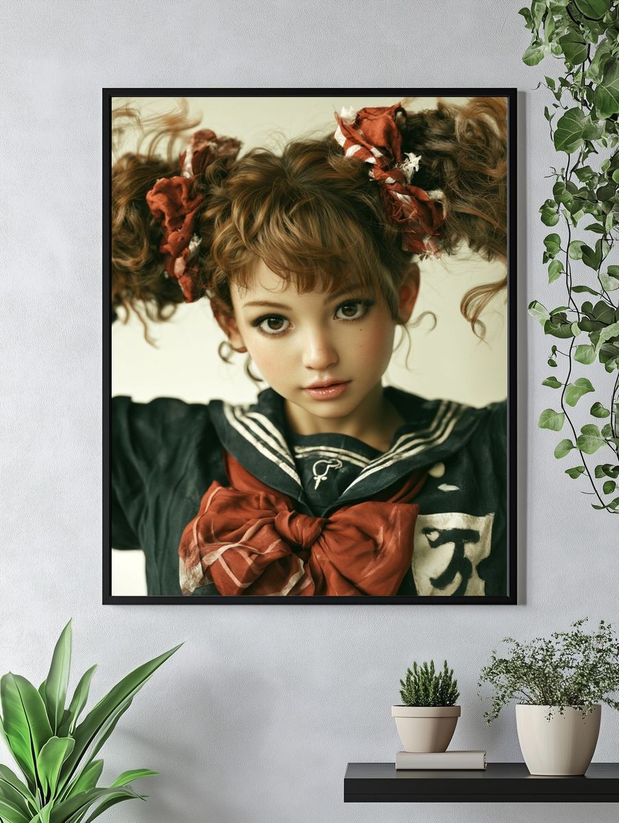Sailor Girl Portrait Print. — room view 4