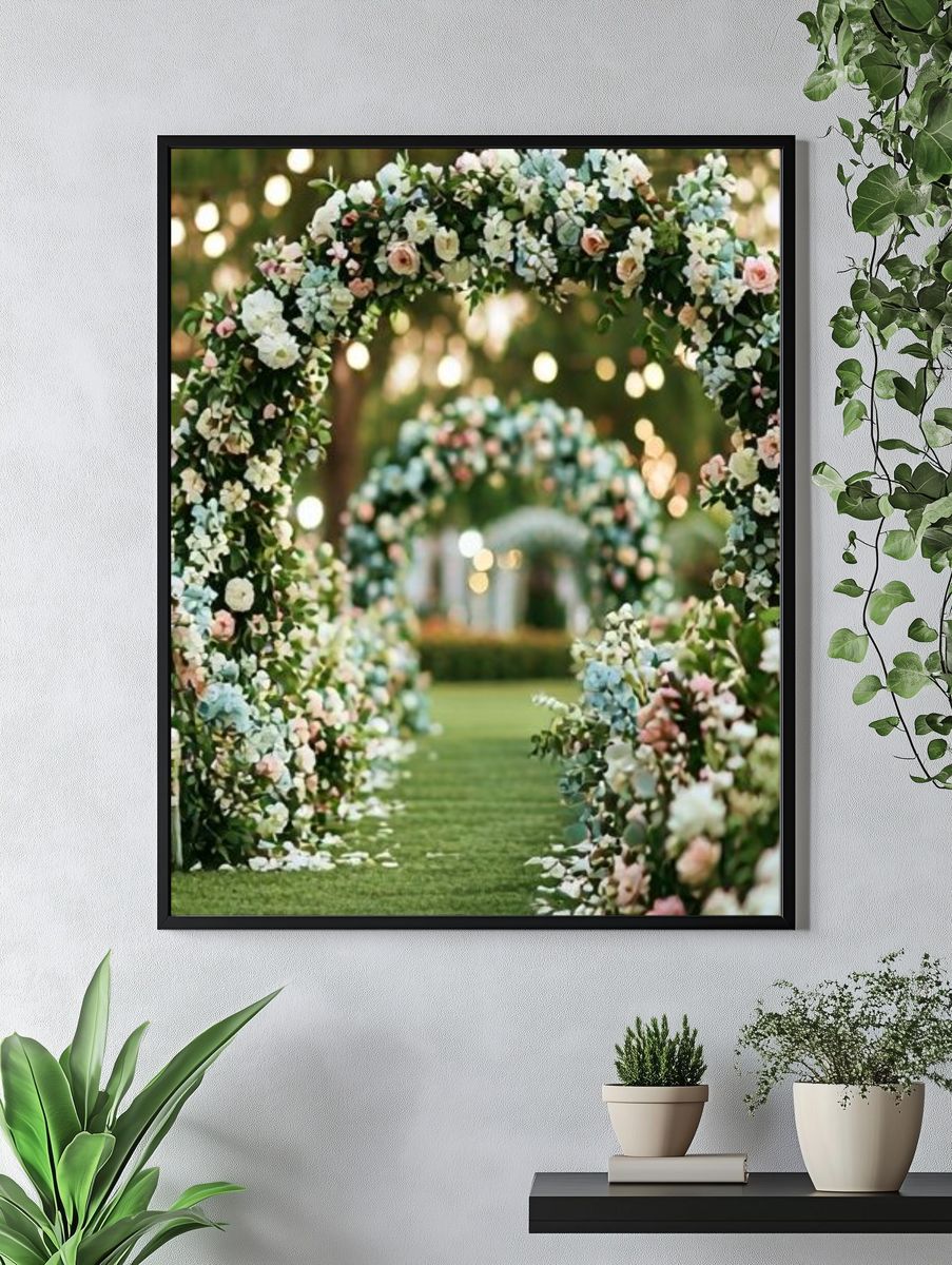 Floral Garden Archway Photography Poster. — room view 4