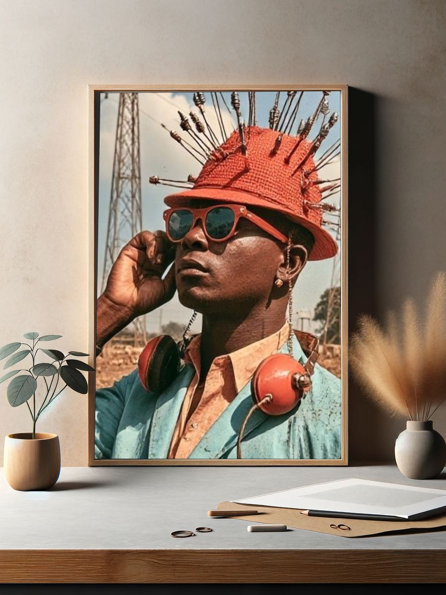Stylish Portrait Photography Poster. — room view 2