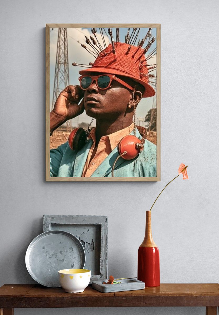 Stylish Portrait Photography Poster. — room view 3