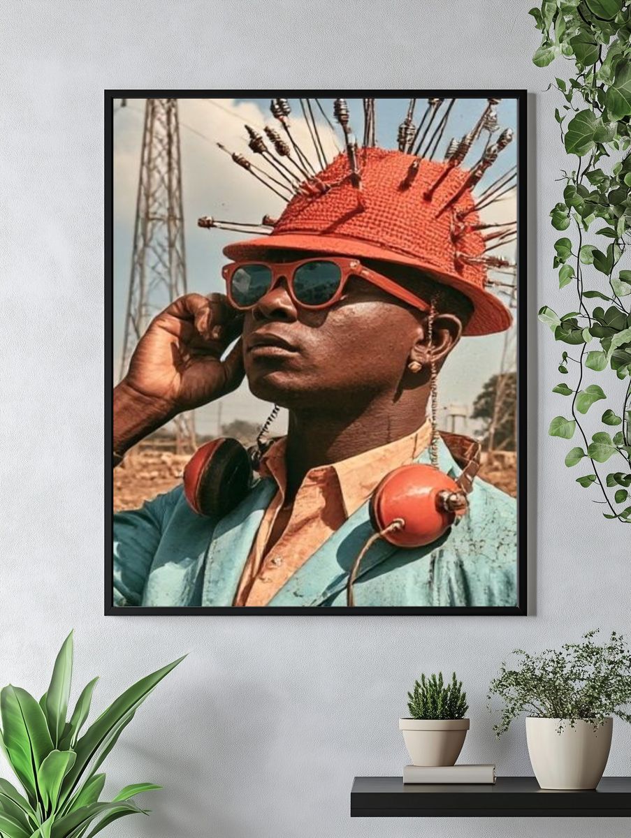 Stylish Portrait Photography Poster. — room view 4