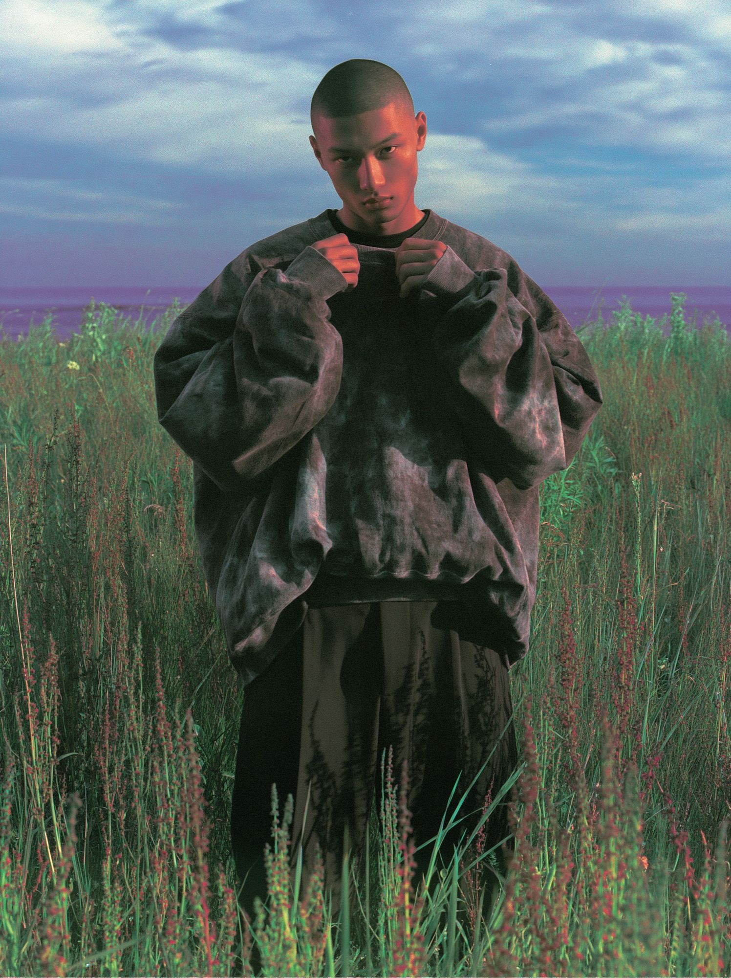 Moody Field Portrait Photography Poster. poster — photography art