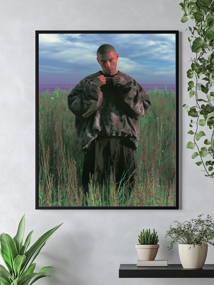 Moody Field Portrait Photography Poster. — room view 4
