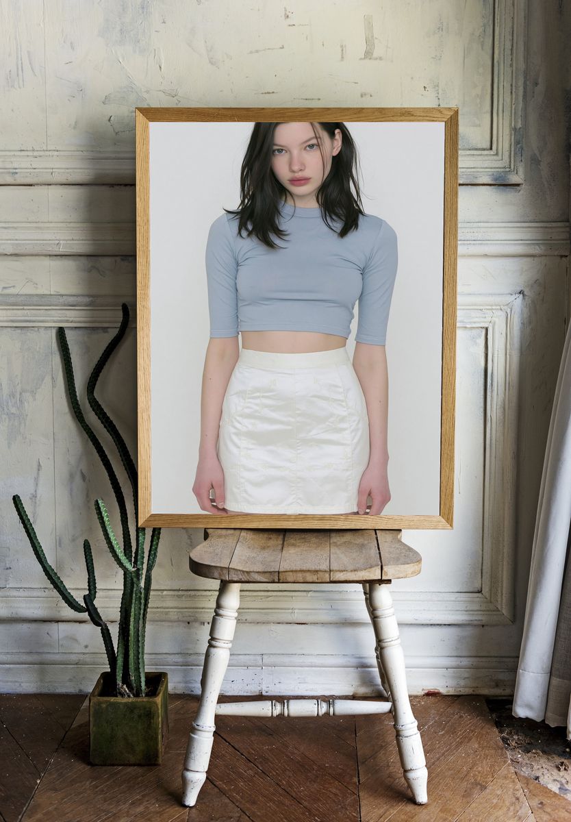 Minimalist Fashion Portrait Poster. room preview