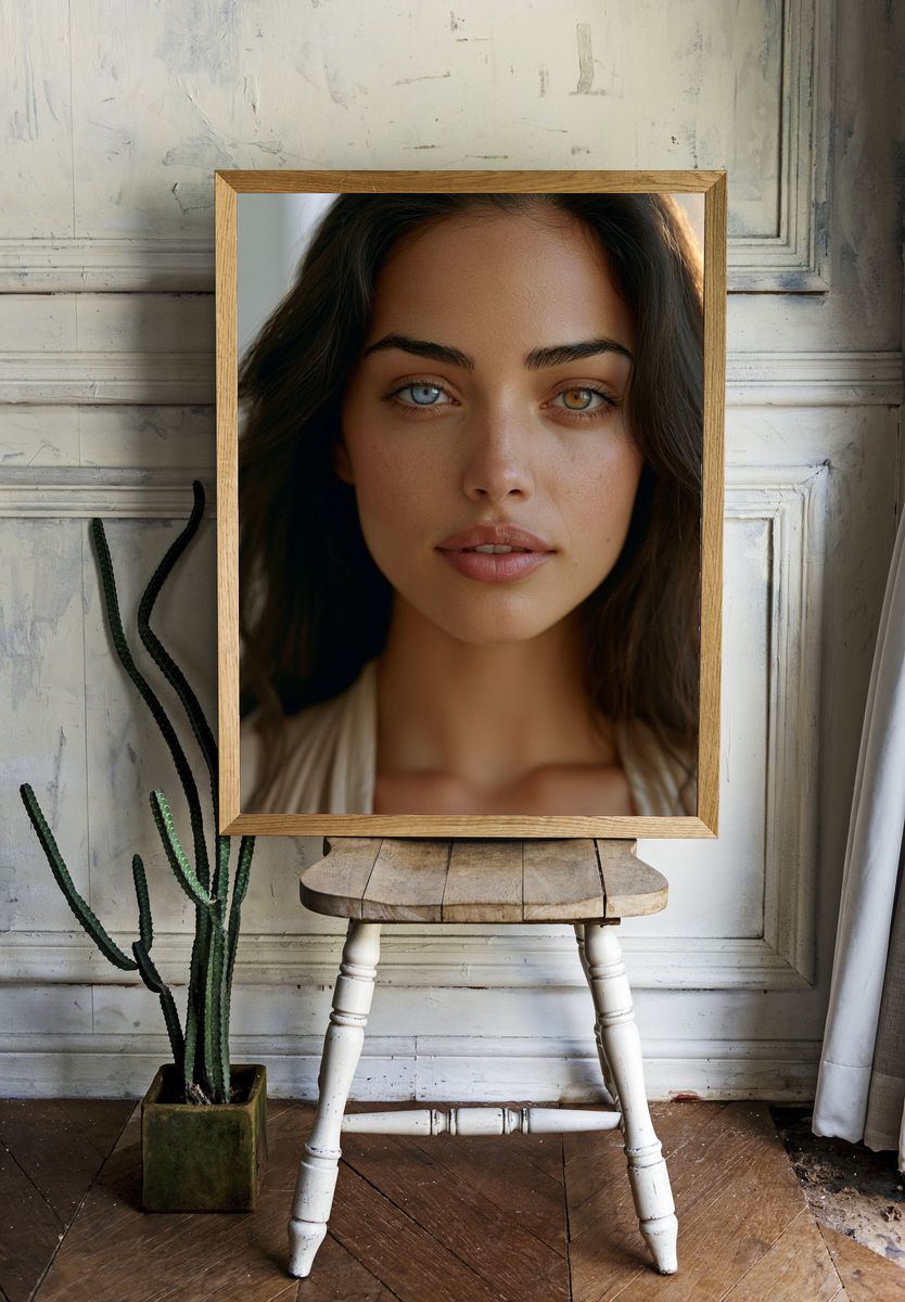 Dual-Eye Portrait Photography Poster. room preview