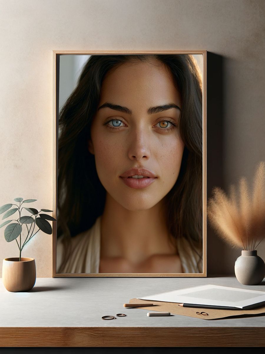 Dual-Eye Portrait Photography Poster. — room view 2