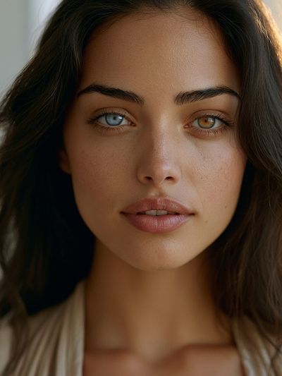 Dual-Eye Portrait Photography Poster.