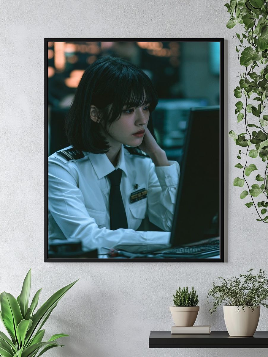 Female Pilot Portrait Photography Poster. — room view 4
