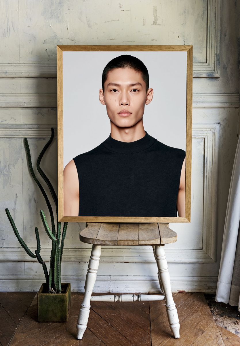 Minimalist Portrait Poster. — room view 1