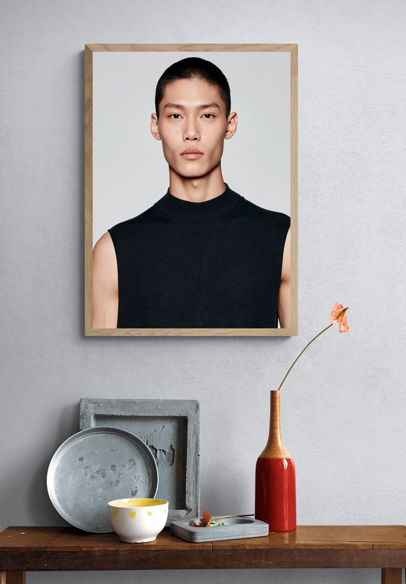 Minimalist Portrait Poster. — room view 3