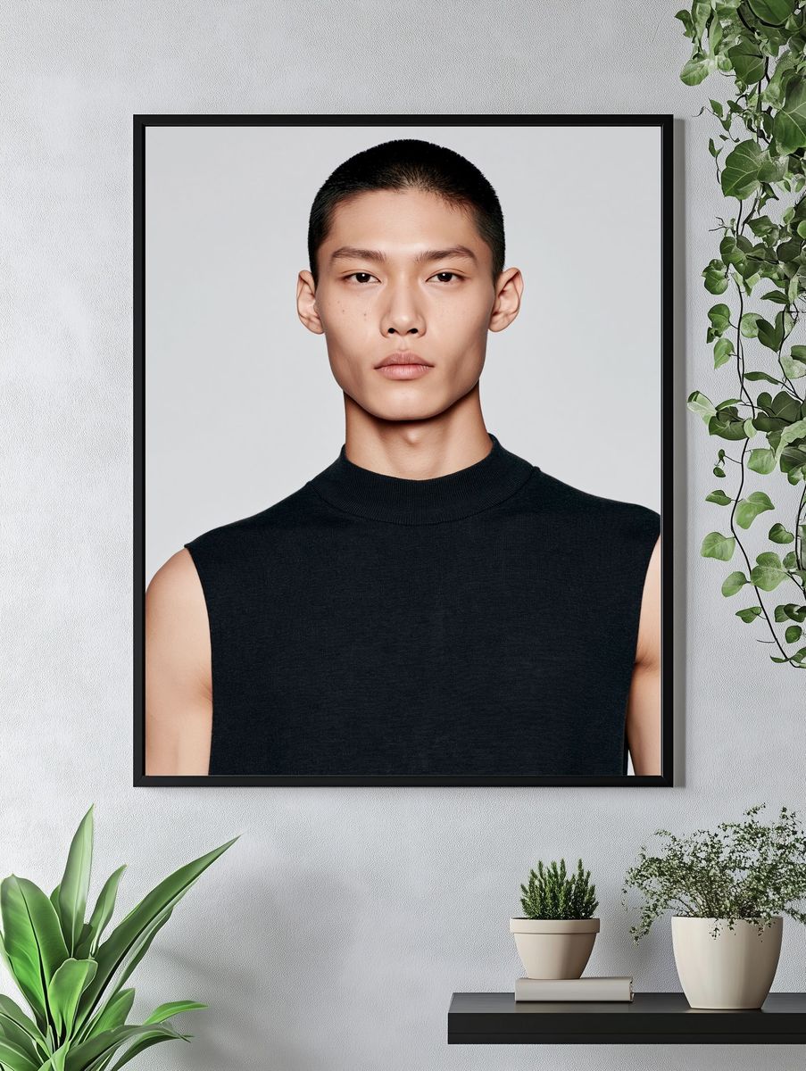 Minimalist Portrait Poster. — room view 4