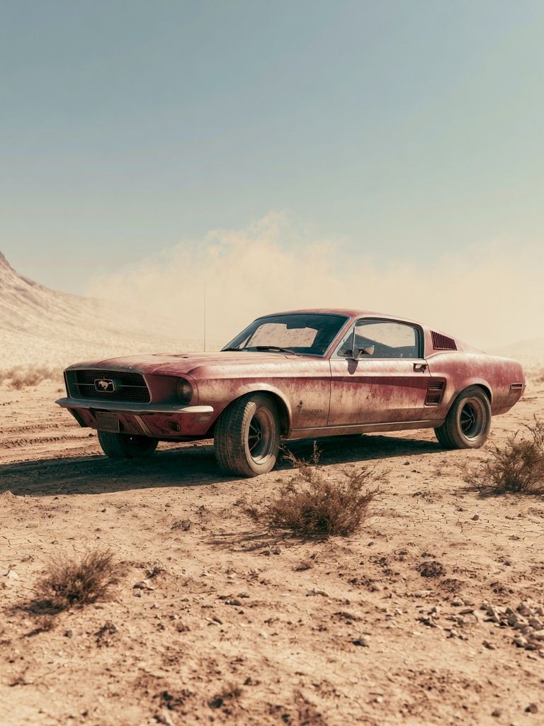 Desert Mustang Photography Poster. poster detail