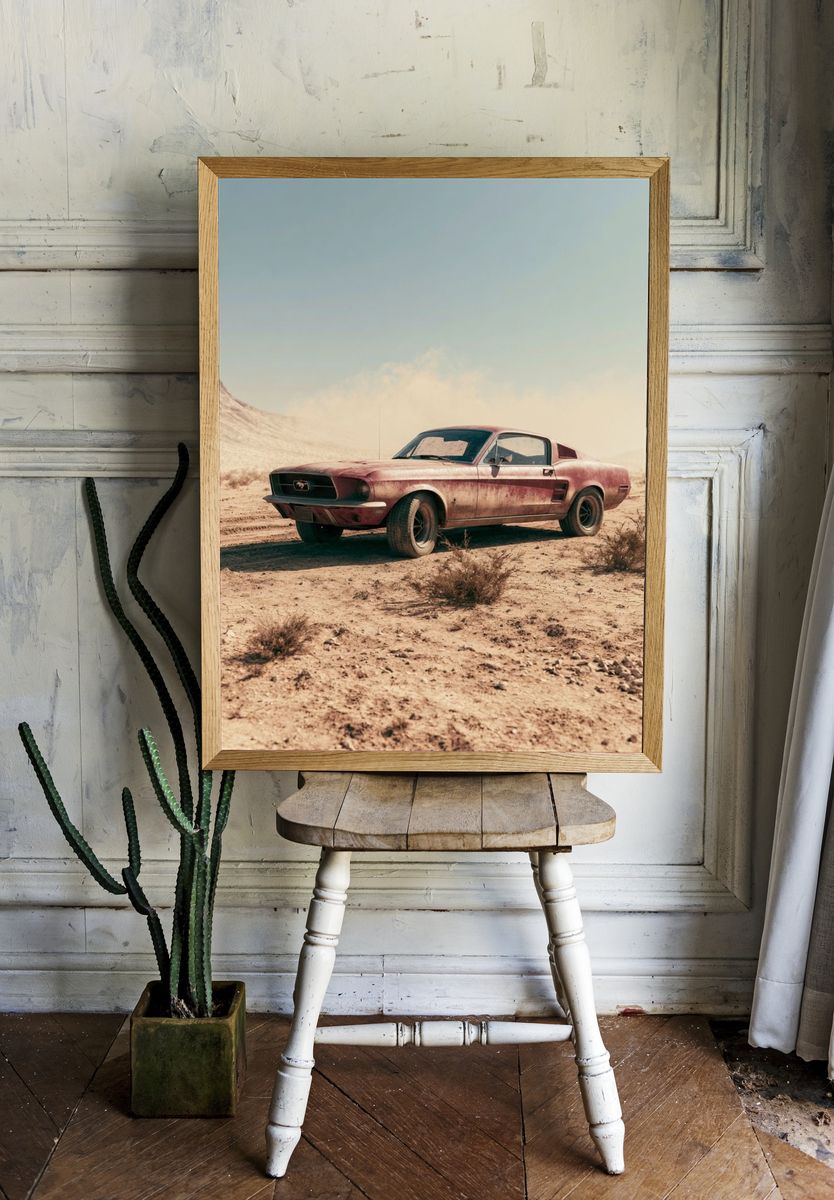 Desert Mustang Photography Poster. room preview