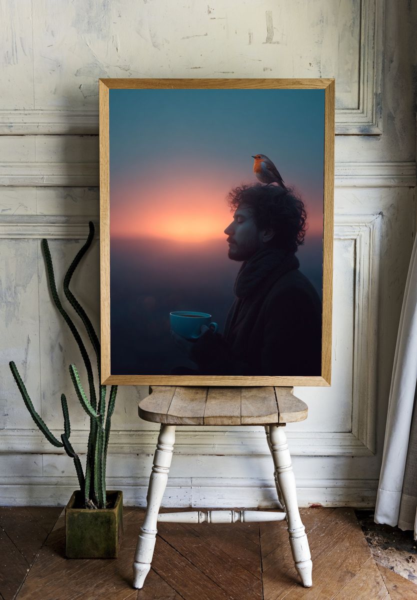 Dawn Meditation with Robin Poster. room preview
