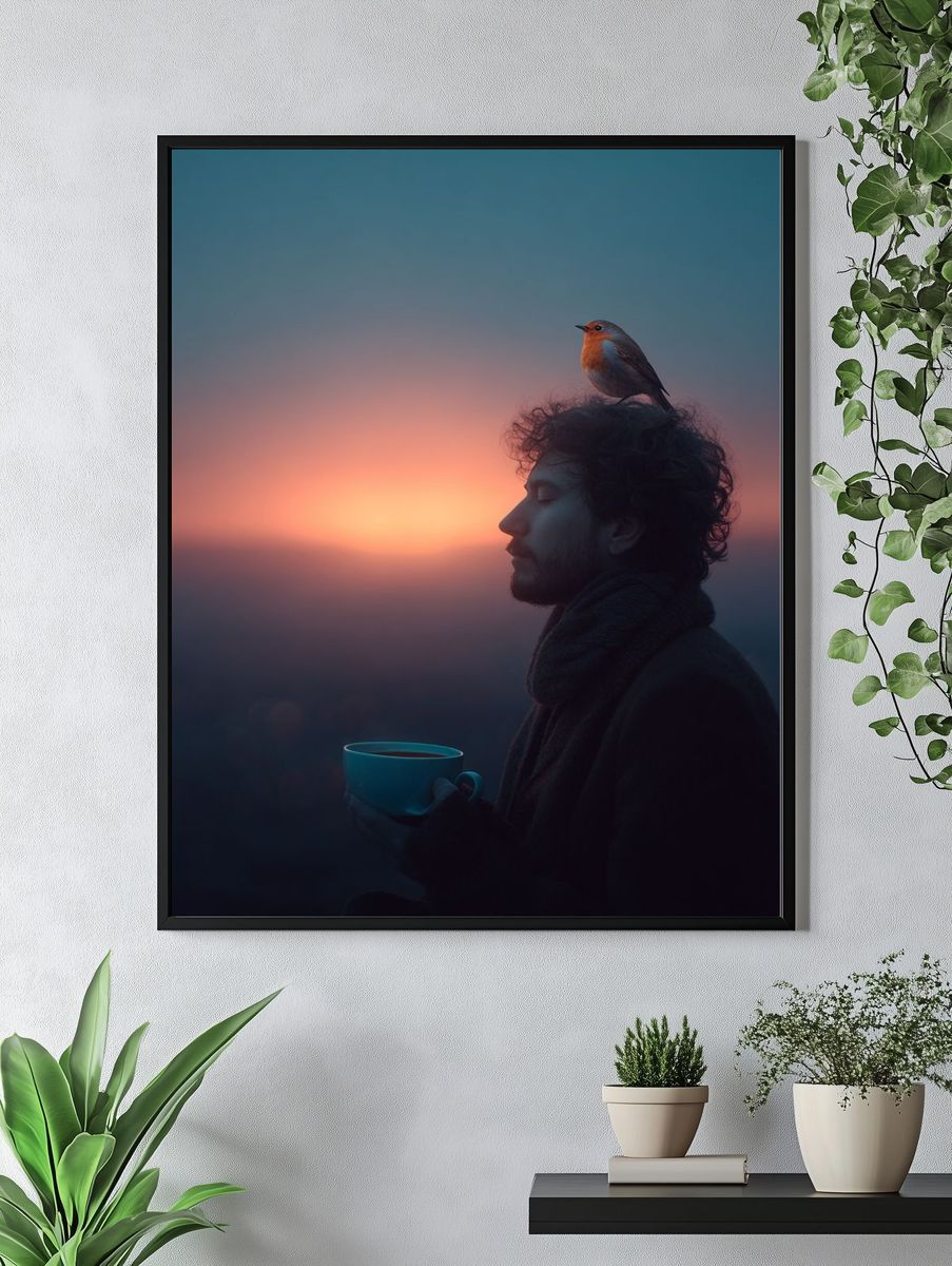 Dawn Meditation with Robin Poster. — room view 4