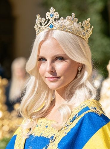 Blonde Queen Portrait Poster. poster — photography art