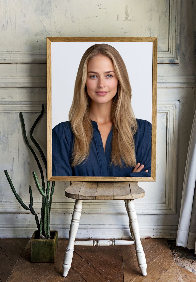 Blonde Portrait Photography Poster. room preview